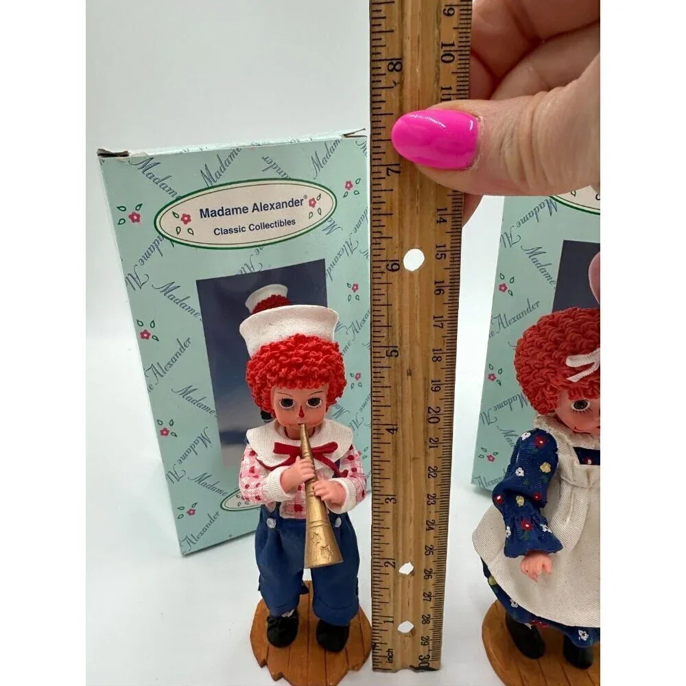Madame Alexander Mop Top Wendy and Billy COA and Boxes Raggedy Ann Andy 2000